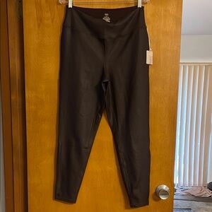 Bare Necessities Brown Faux leather Leggings XL